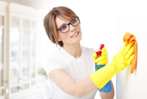 Deep cleaning of a bathroom during Finchley tenancy handover