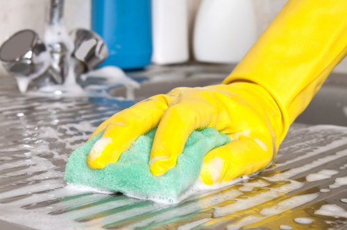 Finchley cleaning service refreshing a modern kitchen
